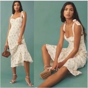 Reformation Vale Linen Dress